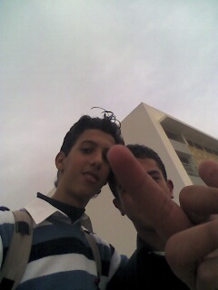 moi et bahim adil derriere la tof